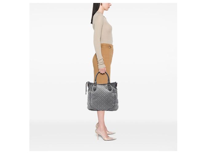 Louis Vuitton Monogram Mini Lin Angele Satchel Tasche grau - Ansicht 5