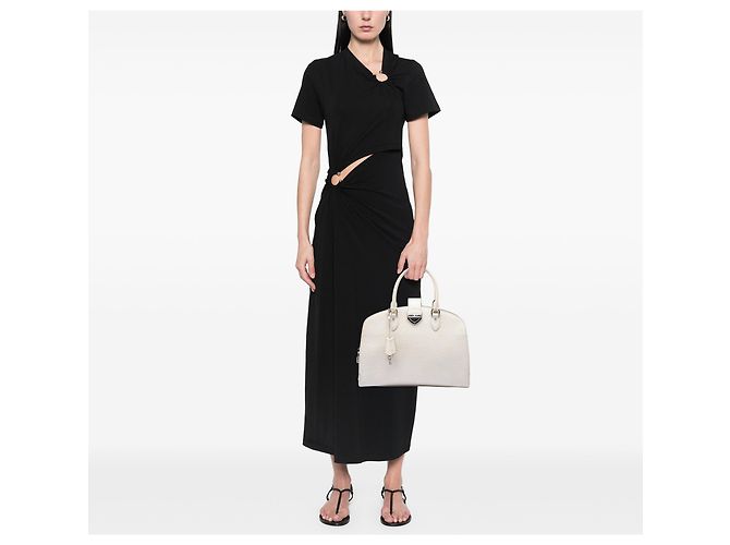 Borsa Louis Vuitton Epi Pont Neuf GM bianca Bianco - vista 6