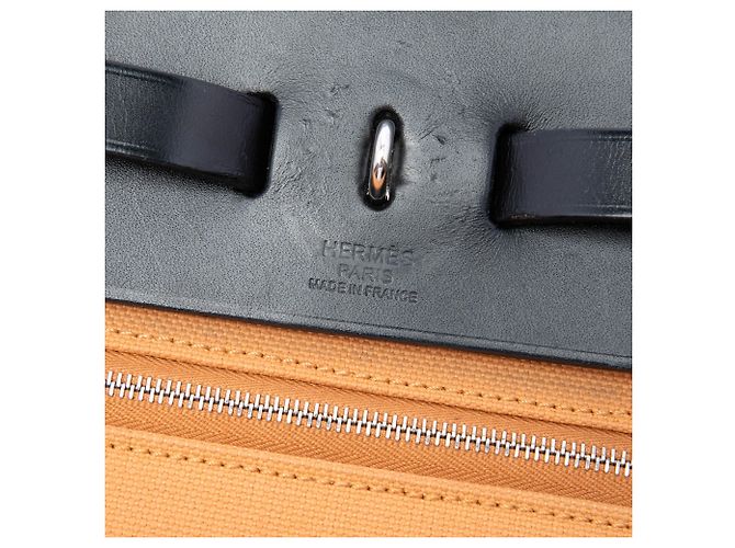 Borsa Orange Hermès Toile Herbag Zip 39 Arancione - vista 5