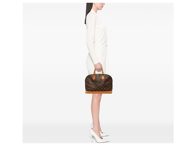 Borsa Louis Vuitton Monogram Alma PM marrone - vista 9