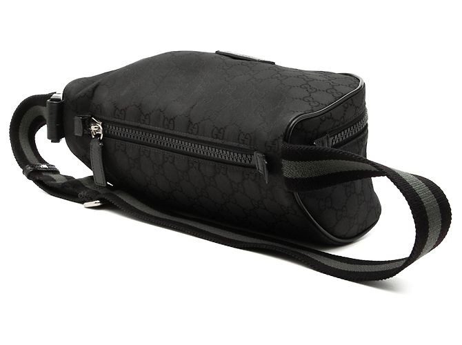 Borsa a tracolla Gucci GG Nylon Web nera Nero - vista 2