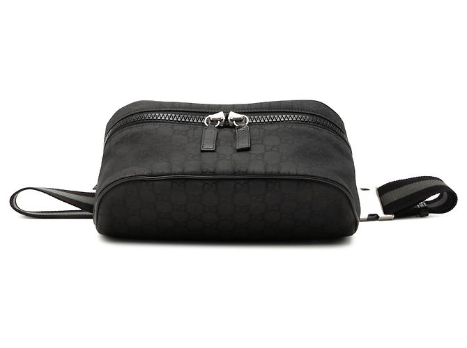 Borsa a tracolla Gucci GG Nylon Web nera Nero - vista 3