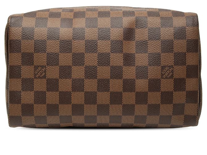 Borsa Boston Louis Vuitton Damier Ebene Speedy 25 marrone - vista 3