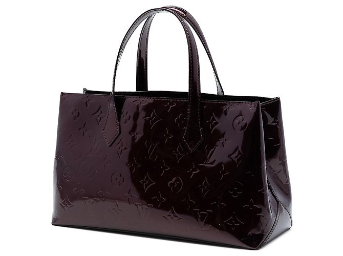 Borsa Louis Vuitton Monogram Vernis Wilshire PM viola Porpora - vista 2