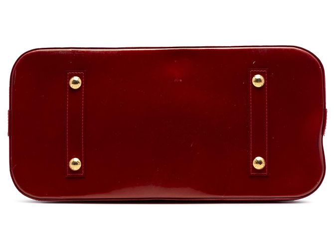 Borsa Louis Vuitton Monogram Vernis Alma GM rossa Rosso - vista 3
