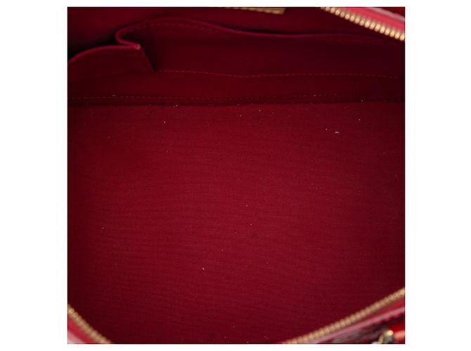 Borsa Louis Vuitton Monogram Vernis Alma GM rossa Rosso - vista 4