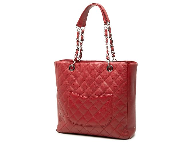 Tote Verticale Chanel Caviar Rosso - vista 2