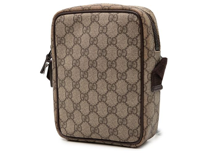 Borsa a tracolla Gucci GG Supreme beige - vista 2