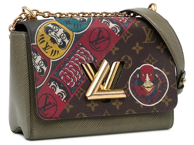 Twist Borsa a tracolla marrone Louis Vuitton Monogram Boite Chapeaux Souple MM - vista 2