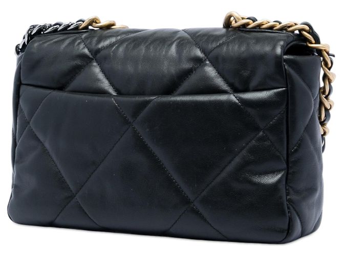 Borsa Chanel 19 in agnello nero, misura Medium - vista 2