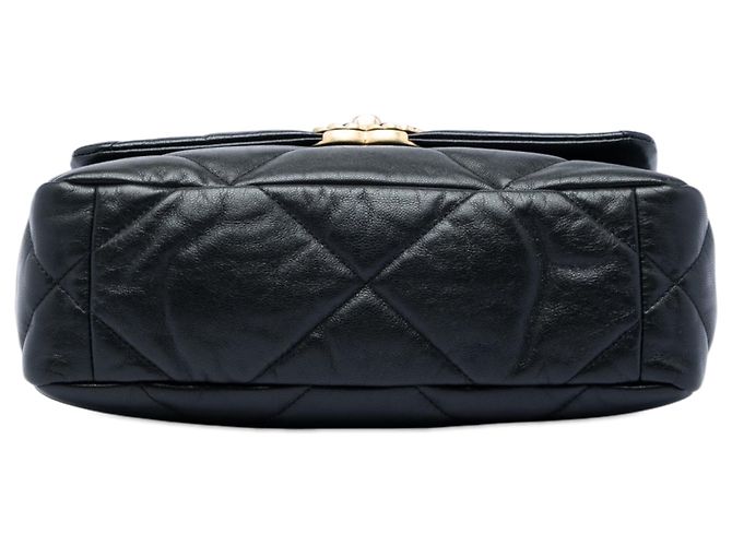 Borsa Chanel 19 in agnello nero, misura Medium - vista 3