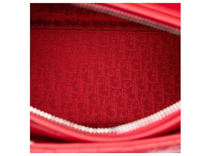 Borsa Lady Dior in agnello cannage rosso, misura Medium - vista 4