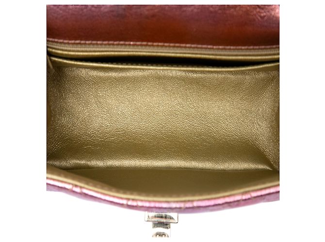 Mini Borsa a Spalla Reissue 2.55 Single Flap 224 in Capra Trapuntata Stropicciata Multi Chanel Rainbow Multicolore - vista 4