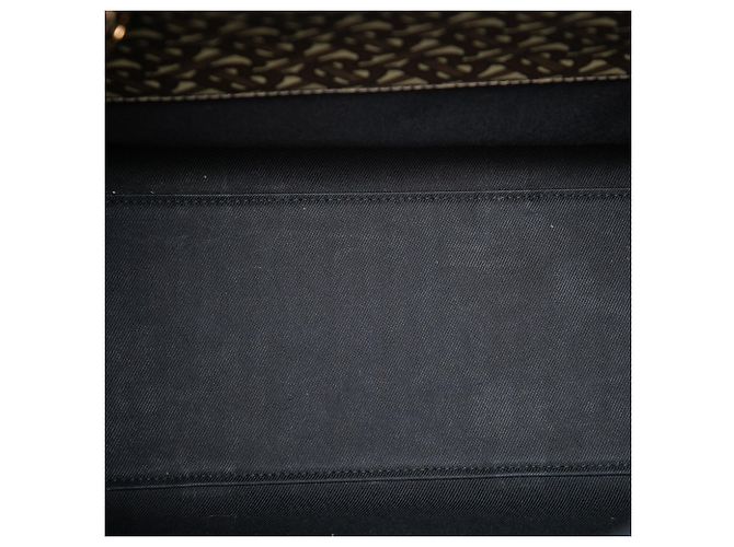 Tote verticale a righe in E-Canvas con monogramma TB Burberry marrone - vista 4