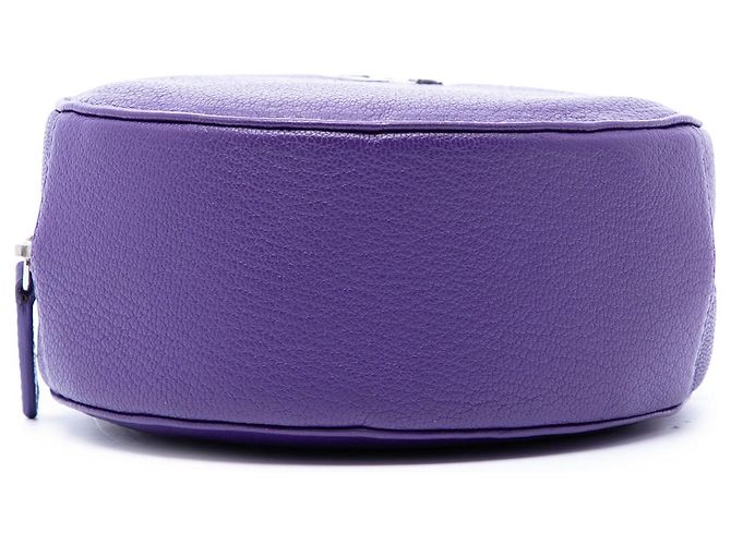Purple Chanel CC Goatskin Round Ski Clutch with Chain Crossbody Bag - view 3