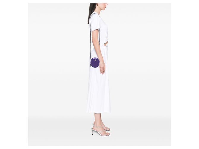 Purple Chanel CC Goatskin Round Ski Clutch with Chain Crossbody Bag - view 6