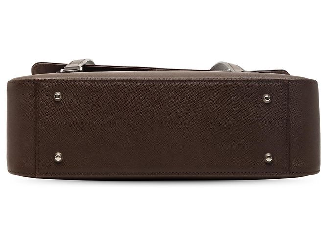 Braune Burberry Lederhandtasche - Ansicht 3