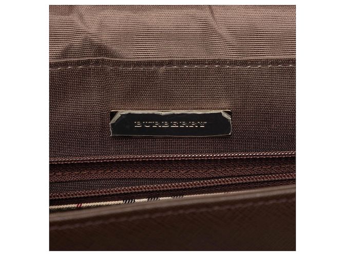 Braune Burberry Lederhandtasche - Ansicht 5