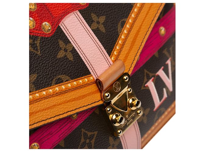 Borsa Louis Vuitton Monogram Summer Trunks Pochette Metis marrone - vista 10