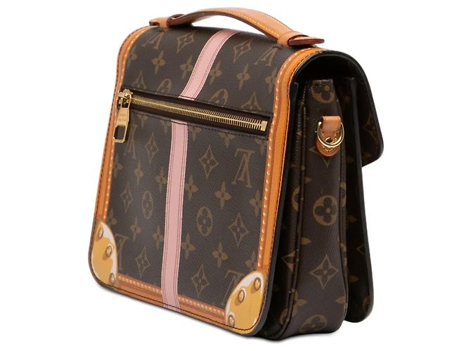 Borsa Louis Vuitton Monogram Summer Trunks Pochette Metis marrone - vista 2