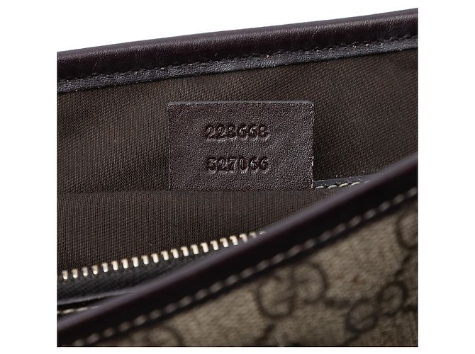 Tote verticale Gucci GG Supreme beige - vista 5