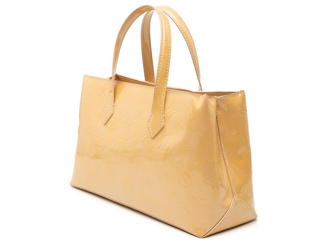 Borsa Louis Vuitton Monogram Vernis Wilshire PM Gialla Giallo - vista 2