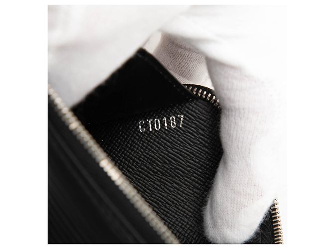 Portamonete Epi nero Louis Vuitton - vista 6