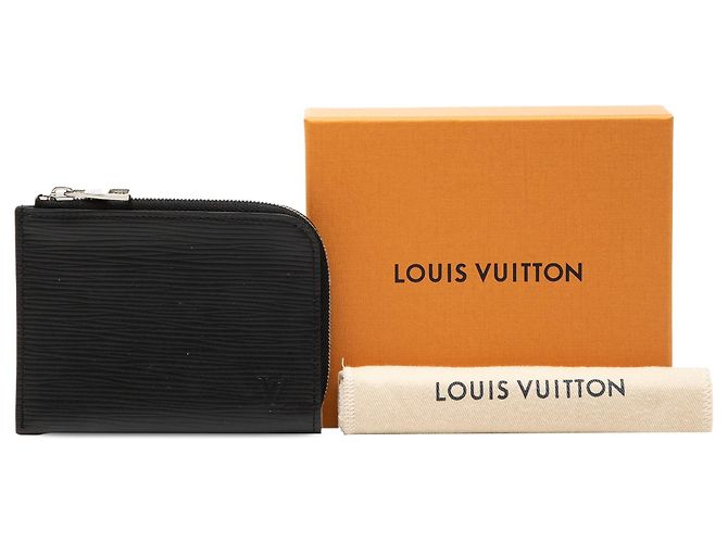 Portamonete Epi nero Louis Vuitton - vista 8