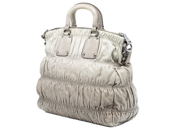 Borsa Prada Nappa Gaufre Ombre grigia Grigio - vista 2