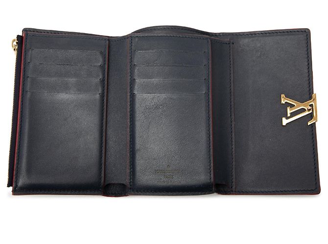 Cartera compacta Louis Vuitton Taurillon Capucines azul - vista 7