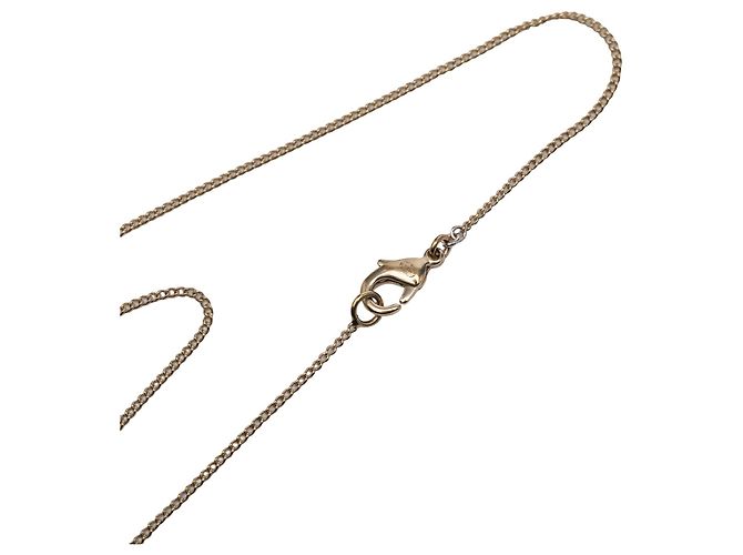 Collana con pendente Camellia Chanel CC placcato oro D'oro - vista 4