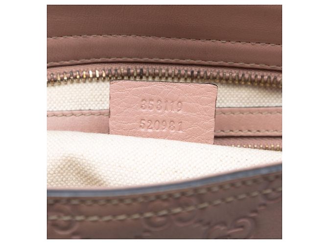 Borsa Tote Gucci Guccissima rosa - vista 6