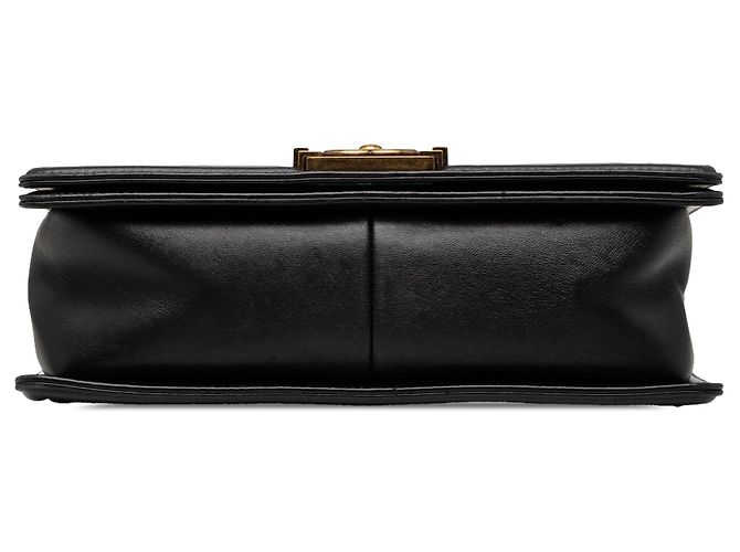 Chanel Old Medium Multicolor Quilted Lambskin Crest Boy Flap Umhängetasche weiß - Ansicht 3