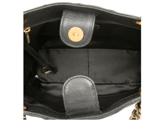 Piccola borsa shopping Chanel Caviar nera Nero - vista 4