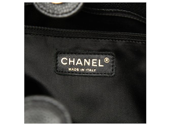 Piccola borsa shopping Chanel Caviar nera Nero - vista 5