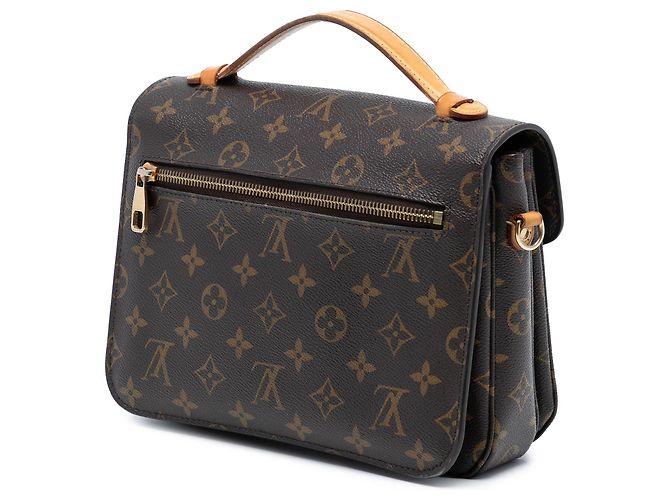 Borsa Louis Vuitton Monogram Pochette Metis marrone - vista 2