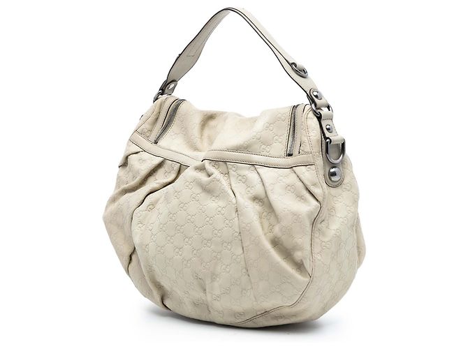 Borsa bianca Gucci Guccissima Icon Bit Bianco - vista 2