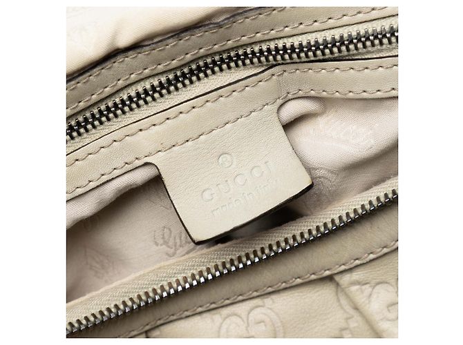 Borsa bianca Gucci Guccissima Icon Bit Bianco - vista 5