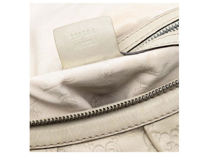 Borsa bianca Gucci Guccissima Icon Bit Bianco - vista 6