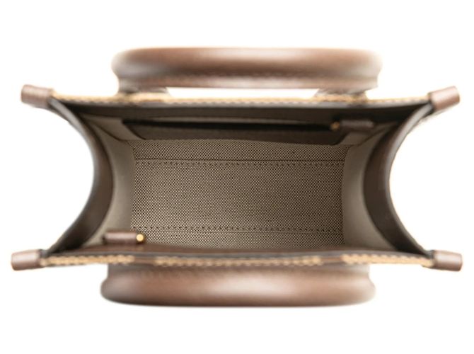 Borsa satchel Gucci Mini Jumbo GG Canvas Web marrone - vista 4