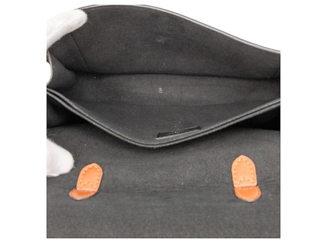 Borsa Beaumarchais in Damier Ebene marrone Louis Vuitton - vista 4