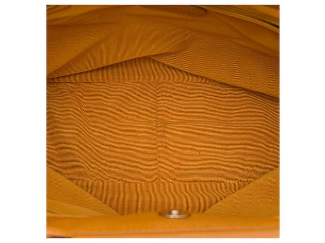 Tote Chanel CC Caviar Wood Top Handle Tan Cammello - vista 4