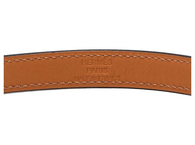 Bracciale Kelly Double Tour in pelle Swift nera Hermès Nero - vista 6