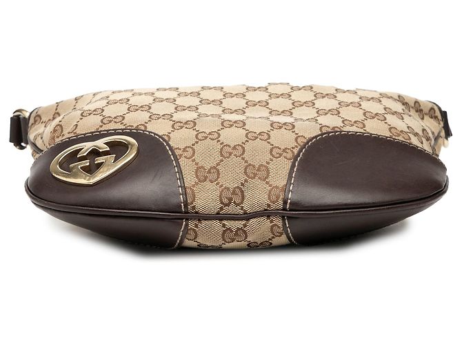Borsa a tracolla Gucci GG Canvas Tan Lovely Cammello - vista 3