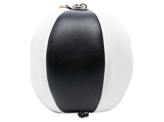 Borsa Chanel Coco Beach Ball in pelle di vitello nera Nero - vista 2