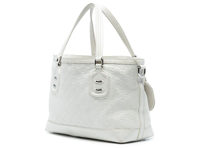 Tote Gucci Guccissima Techno Tag bianco - vista 2