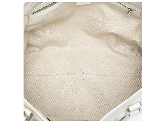 Tote Gucci Guccissima Techno Tag bianco - vista 4