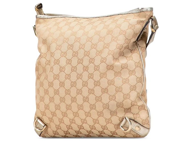 Borsa a tracolla Abbey GG Canvas marrone con anello a D Gucci - vista 2