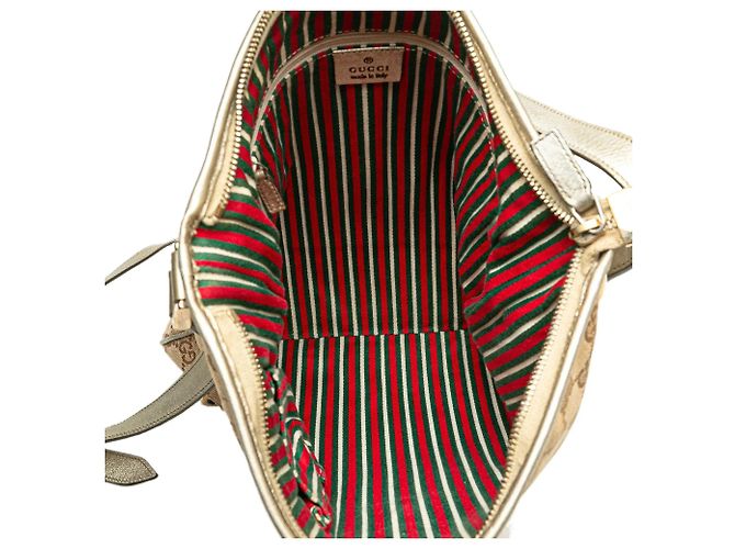 Borsa a tracolla Abbey GG Canvas marrone con anello a D Gucci - vista 4