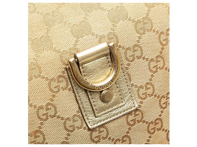Borsa a tracolla Abbey GG Canvas marrone con anello a D Gucci - vista 8